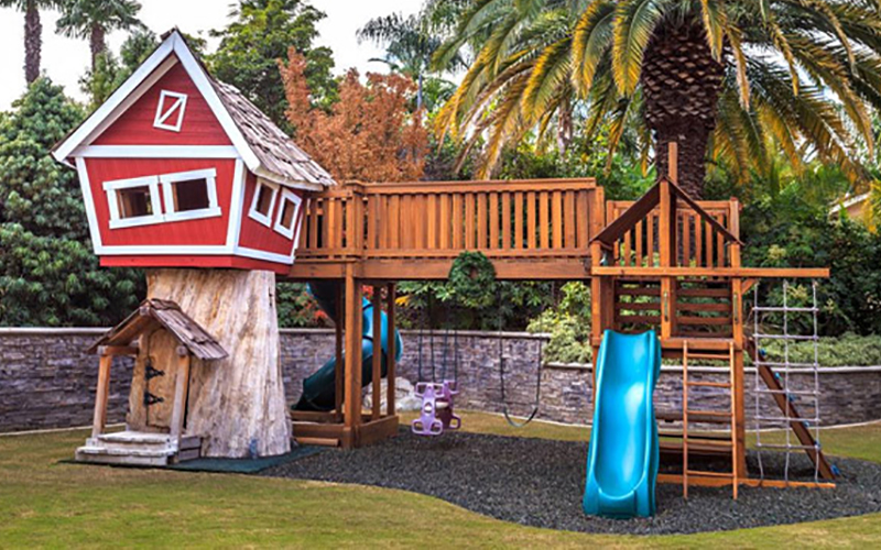 Идеи на тему «Детские площадки» (9) | площадка, домик для игр на открытом воздухе, детский двор