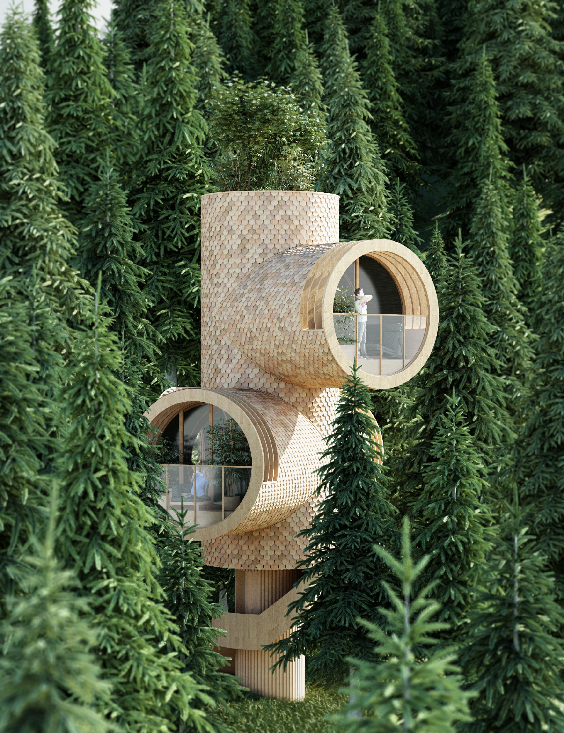 Концепция дома на дереве от студии Precht в Австрии — Укрбио