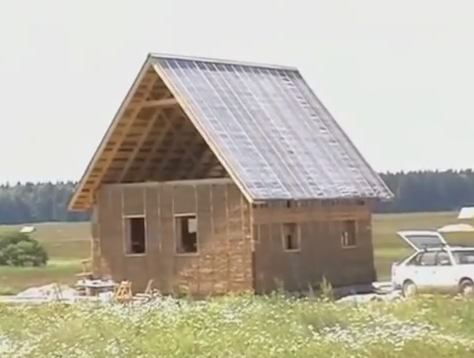 Саманный дом своими руками из соломы (видео)