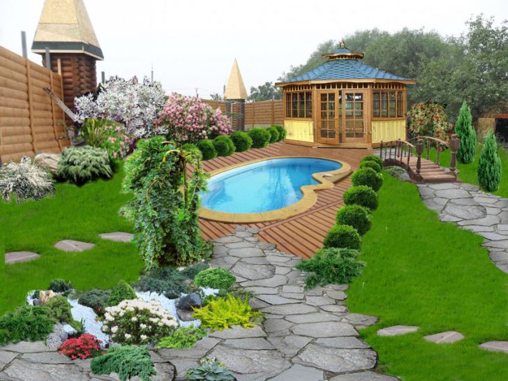 Варианты дизайна садовых участков площадью 6 соток — примеры проектов
