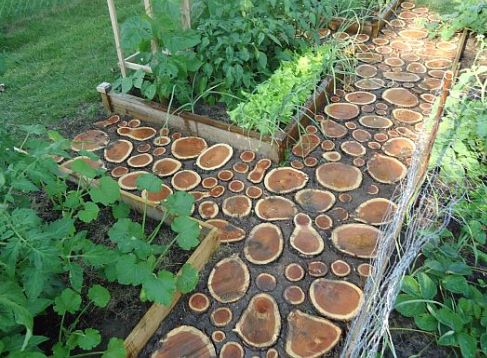 Садовые тропинки из древесных материалов: нюансы укладки