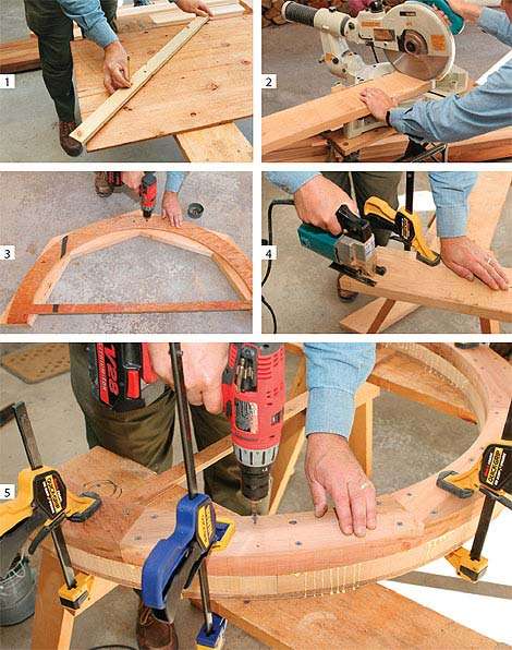 Как сделать для сада арку из дерева