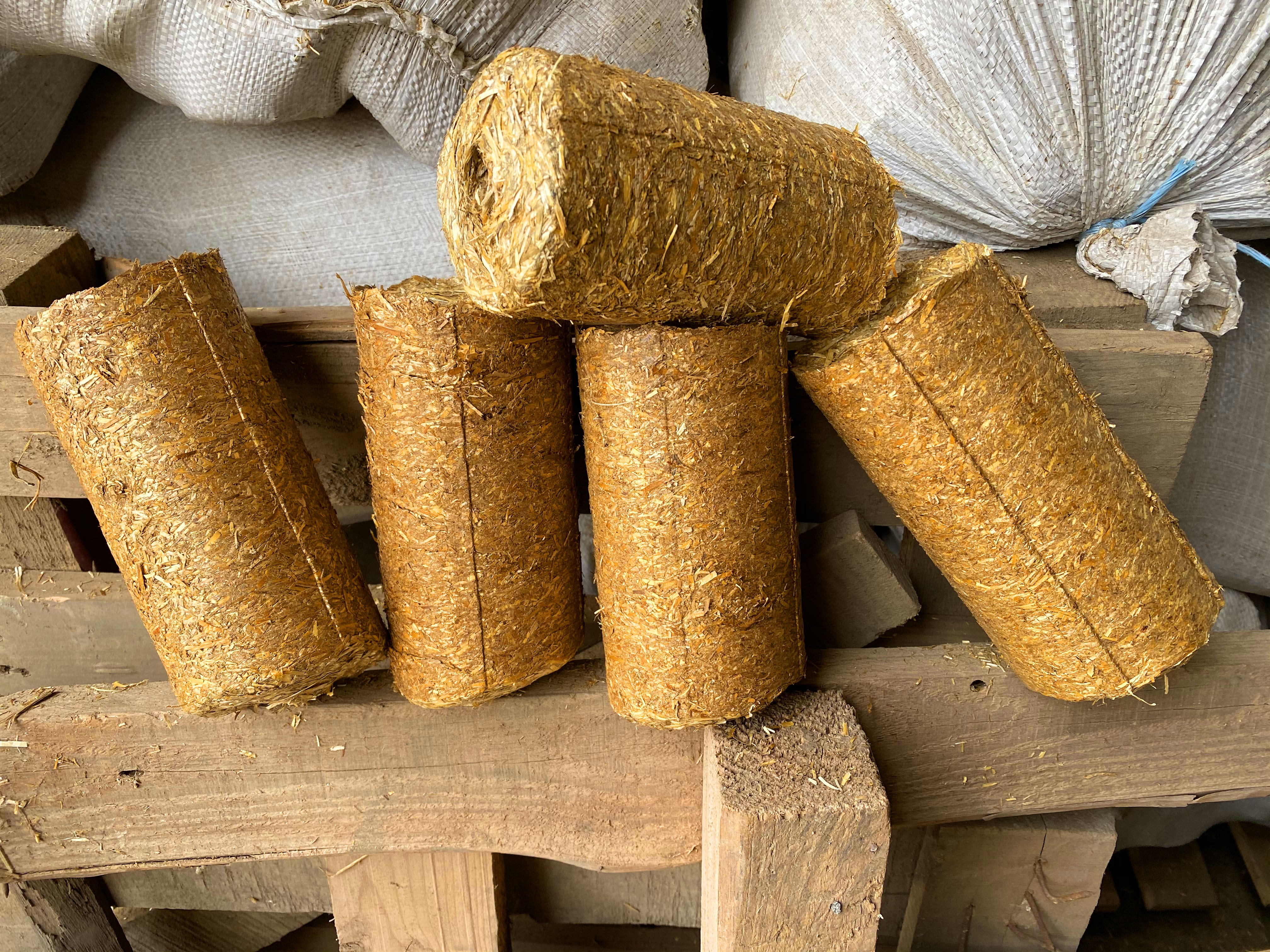 Способ изготовления брикетов из измельченной соломы и устройство для изготовления брикетов
